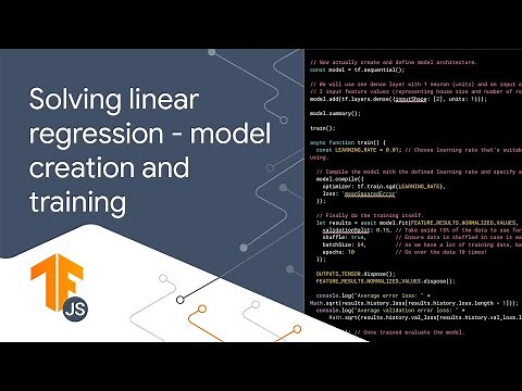 TensorFlow.js tutorial: A neuron implementation for linear regression