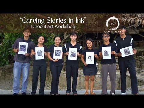 Linocut Printmaking at Aluminak | Regenerative Art in Ilocos Sur