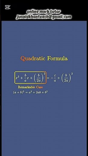 How to Use the Quadratic Formula | What Is a Quadratic Equation Explained Easily #maths #education