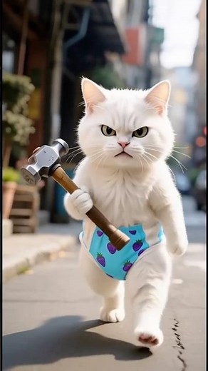 القطة مياو تصنع كارثة في ثواني 😲 ثم تنقذ الموقف بذكاء!