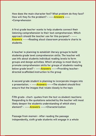 16 Ela Cst Exam Actual Questions And Verifierd Correct Answe video