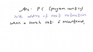 In calculating the target address for a jump, a displacement is added to the contents of register | Numerade