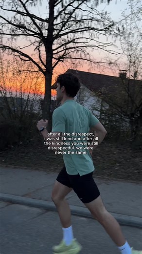 some people show you who they really are. not through words, but through how they treat you. stay kind anyway. but move differently. #running #mindset #selfrespect #growth