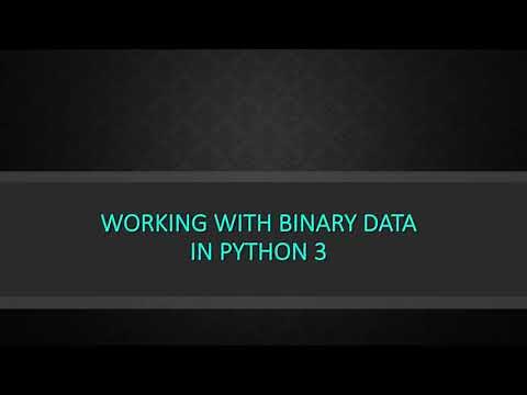 My first Udemy course: Working with Binary Data in Python 3
