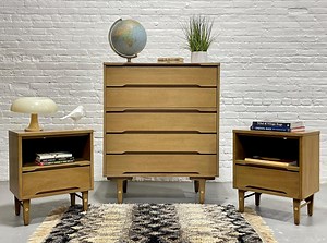 Mid Century Modern DRESSER + NIGHTSTANDS SET by Stanley Furniture, C. 1960's - Etsy