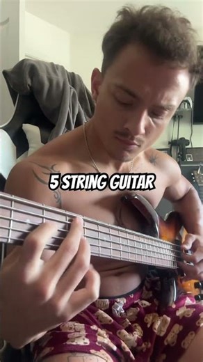 my first 5 string guitar riff #artist #guitar #guitarist #music