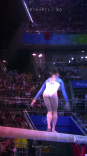 Olympic Gymnast's Insane Balance Beam Performance 🔥 #gymnastics #olympic #athlete