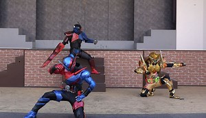 「假面骑士Build VS 假面骑士EX-AID」机械创骑 忍忍漫画 镭射 勇者 狙击者 无敌玩家 登场 舞台表演 2024.2.16 下午