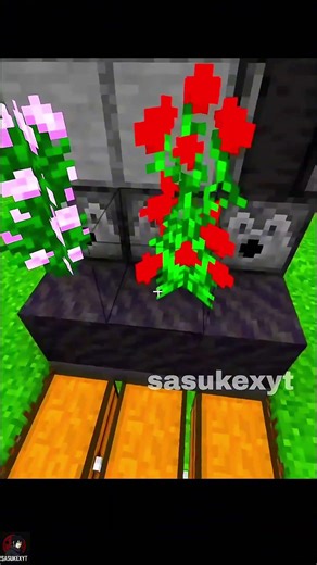 Minecraft Flower Farm🌹😱#minecraft #shorts