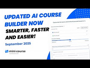 Smarter, Faster, Easier – The New Mini Course Generator AI Course Builder!