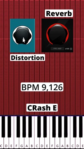 Crash E with Distortion & Reverb