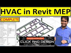 Heating☀️ Ventilation⚙️ and Air-Conditioning❄️| HVAC | Revit MEP💻 | Complete✅ | Step by Step✅