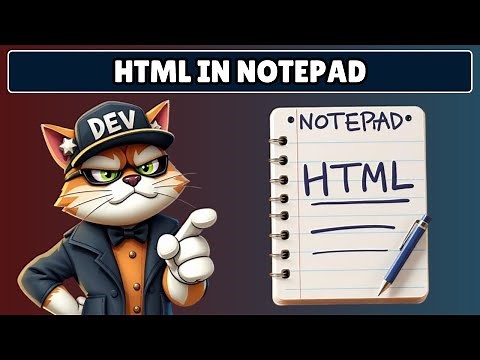How to Run HTML Program using Notepad and Chrome