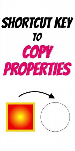 CorelDraw Shortcut Key | Copy Properties #learncoreldraw #coreldesign #coredraw #shortcutkeys