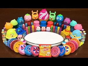 Slime Mixing Random Things Into Glossy Slime – Makeup, Clay, Beads #178