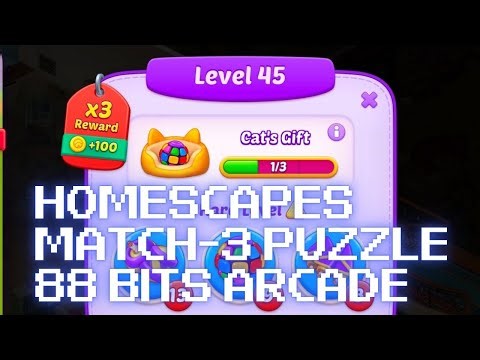 🛋️ Homescapes 🛋️ Match-3 Puzzle Level 45