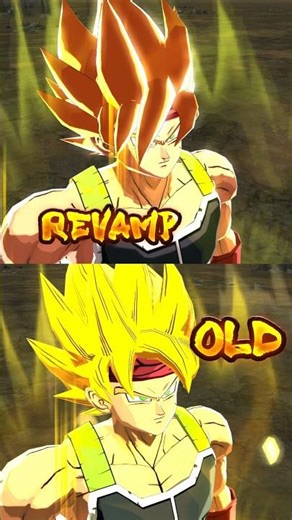 LF Bardock Old vs Revamp Animation!!! #shorts