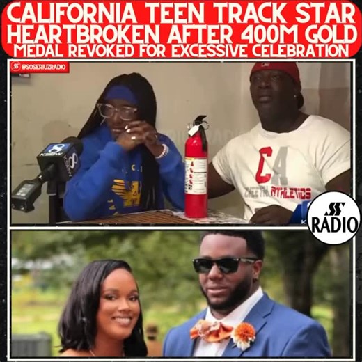 California teen track star Clara Adam’s heartbroken after 400m gold model revoked for excessive celebration 😳 Thoughts 🤔⬇️ #trackstar #goldmedal #runner | soseriuzradio