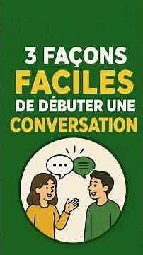 Starting a conversation, 3 easy ways (strangers, party, work)