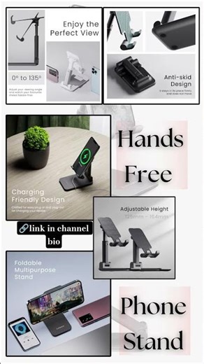 Hands-Free Phone Stand for Desk & Bed 📱