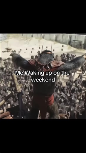 Waking Up on the Weekend: A Relatable Morning Meme