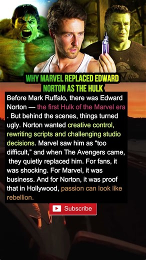 💥 Why Marvel Replaced Edward Norton as the Hulk