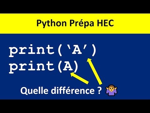 Comment utiliser print sans erreur dans Python en prépa HEC.