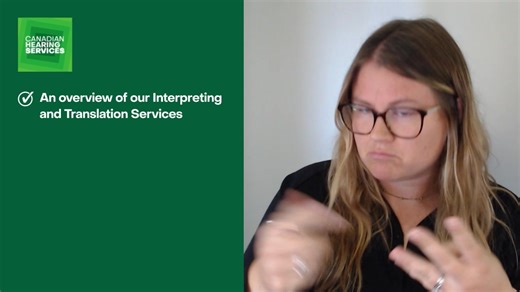 We’re hosting a free webinar on September 18 at 10:00 a.m. all about Interpreting and Translation Services at Canadian Hearing Services. Here’s what you’ll learn: ✅ An overview of our Interpreting and Translation Services ✅ Important updates – including the move from Skype to Teams for video calls ✅ How our Emergency Interpreting Services work ✅ A chance to meet our team and learn how we can support you Don’t miss this opportunity to connect with us, learn, and ask questions! 📅 Date: September