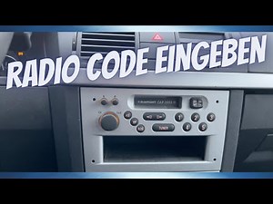 Wie kann der Entsperrcode für das Autoradio im Opel Meriva eingegeben werden? - Opel Meriva (Meriva A, MK 1)
