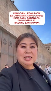 121K views · 2.4K reactions | PANOORIN: SITWASYON SA LABAS NG SISTINE CHAPEL KUNG SAAN GAGANAPIN ANG PAGPILI SA BAGONG SANTO PAPA Ang update ni Jessica Soho mula sa Vatican City, panoorin sa video. | Kapuso Mo, Jessica Soho (One at Heart, Jessica Soho) | Facebook