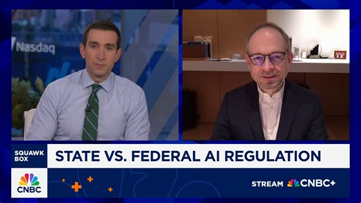 Appian CEO Matt Calkins: Definitely favor a federal approach when it comes to AI regulation