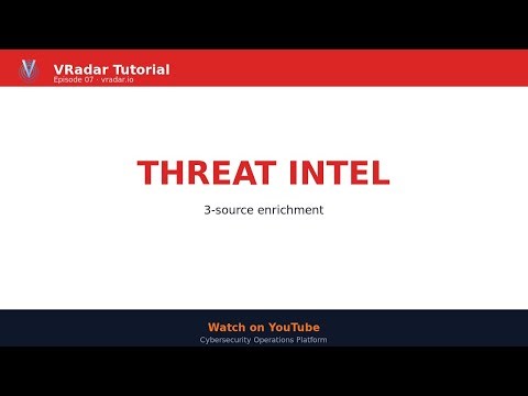 VRadar Tutorial — Episode 07: Threat Intelligence on Alerts