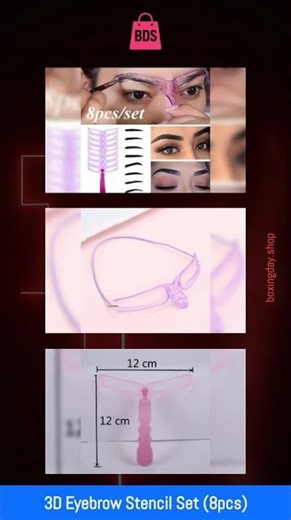 3D Eyebrow Stencil Set (8pcs)