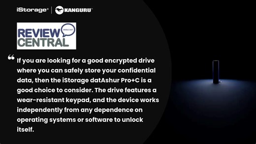 Stop relying on vulnerable software for data encryption. True professional security requires platform-agnostic hardware. Are you looking for a secure drive for your confidential files that works anywhere? The datAshur PRO C features a wear-resistant keypad and unlocks independently of any OS or software. Review Central ME praised the datAshur PRO C as a "good choice to consider" for safely storing confidential data. Is your drive truly OS-independent? Read the full Review Central ME verdict and 