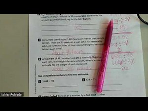 5th Grade InTo Math Lesson 2.3 Homework