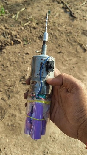 Powerful Homemade Cordless Drill Machine! ⚡ #diy #775dcmotor #experiment