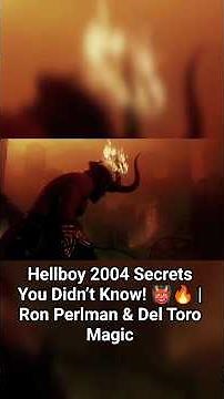 Hellboy 2004 Secrets You Didn’t Know! 👹🔥 | Ron Perlman & Del Toro Magic ✨ #behindthescenes #shorts