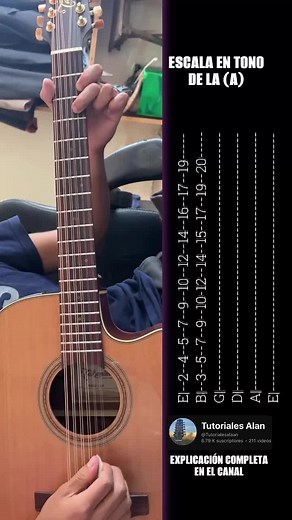 Cómo Requintear en Guitarra: Escala en Tono de La (A)