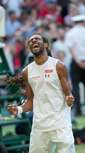 When Dustin Brown started as he meant go on 💥 #wimbledon | Wimbledon