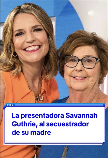 Han pasado dos semanas desde que la madre de la presentadora Savannah Guthrie fuese secuestrada Aún no se sabe nada del paradero de Nancy, de 84 años, por lo que la periodista ha querido compartir este vídeo con un mensaje para el secuestrador: «Nunca es demasiado tarde para hacer lo correcto» Sus palabras. #savannahguthrie #journalist #periodista #guthrie #nancy