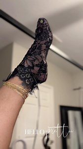 Unveiling what you crave- one slow pull at a time. #prettyfeetmatter #prettyfeettakeover #lace #lacesocks #pedicuredprofits | Hello Prettii