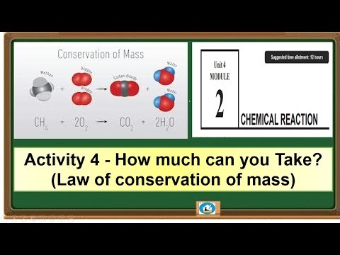 Science 10 Quarter 4 module 2 Activity 4- How much can you take (Law of conservation of Mass)