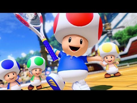 Toad Toadette Vs. Rosalina Luma - Mario Tennis Aces ⁴ᴷ Switch 2