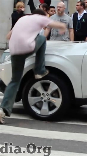 Don't stop at the crosswalk prank 3