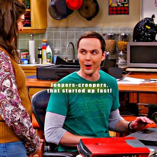 It's clear that Sheldon really likes the computer Amy gave him.#shorts #viral #edit