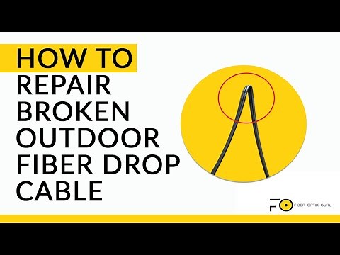 How To Repair Broken Outdoor Fiber Drop Cable (without using Fusion Splicing)?
