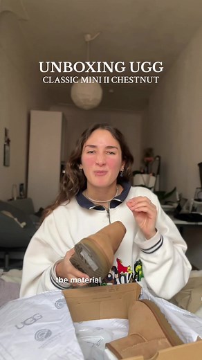 Unboxing Ugg Boots: Classic Mini II Chestnut Review