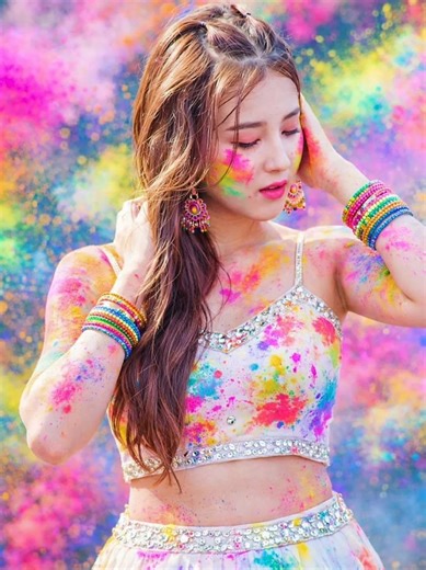 Nancy’s Holy Color Blast 🌸 🔥|| #edit #holi