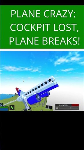 Plane Crazy Disaster! The Plane Breaks Into Pieces #shorts