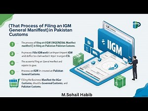How to file IGM in Pakistan Customs
